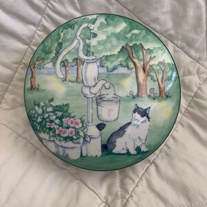 Studio Nova Country Cat Trinket Jewelry Box Dish Candy Bowl Decorative